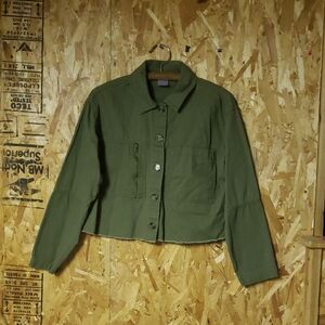 No Boundaries Utility Jacket in Army Green